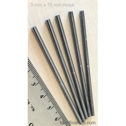 Axle Rod, 3 Mm X 75 Mm, Pack Of 100