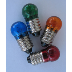 Colored Light Bulbs, 6V - 18V DC (Pack of 10)