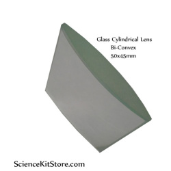 Glass Cylindrical Lens, Bi-Convex 50X45Mm Fl 72Mm