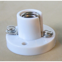 Lamp Holder, White Color (Miniature Base, Bulb Socket)