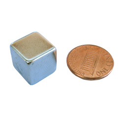 Neodymium Cube Magnet, 1/2 Inch