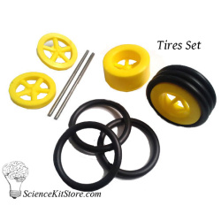 Plastic Wheels, Tires Set