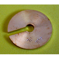 Slotted Masses, 10 Grams, Spare