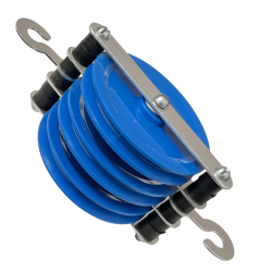 Triple Plastic Pulley Blue 5