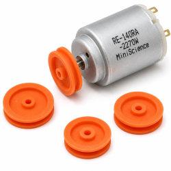 Plastic Motor Pulley Sheave, 17 mm